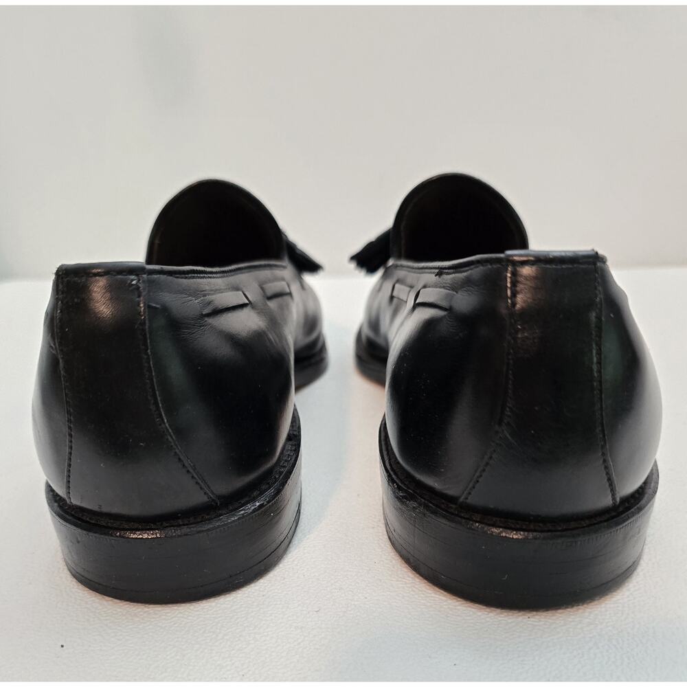 Allen Edmonds Black GRAYSON Mens Leather Tassel Loafers 10 B - Picture 8 of 10